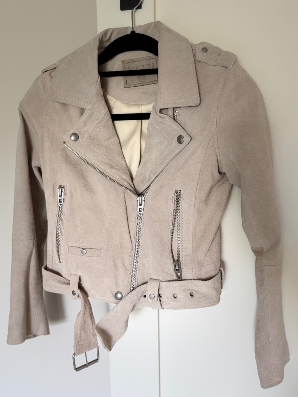 BlankNYC Real Suede Moto Jacket XS